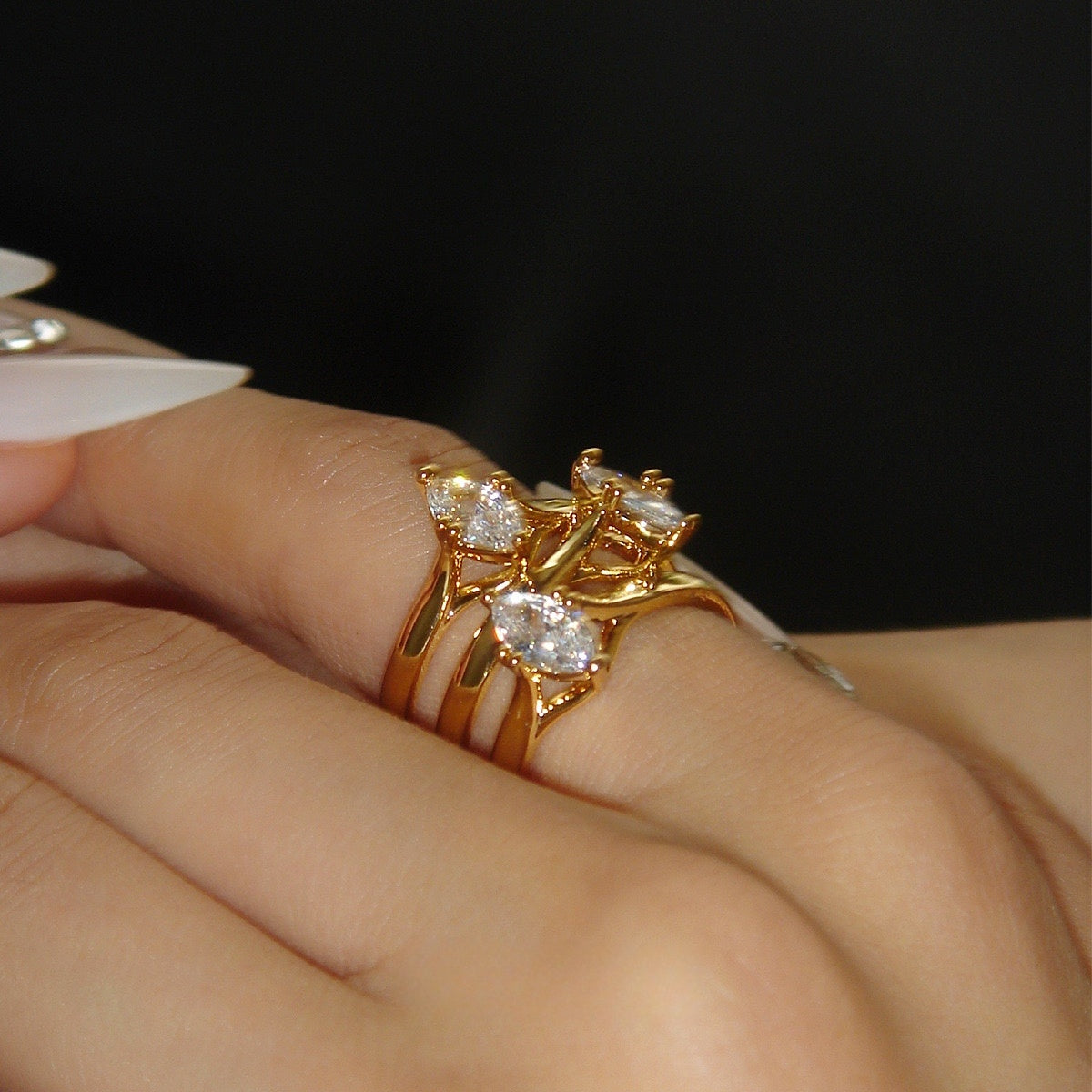 Celestial Cascade Ring