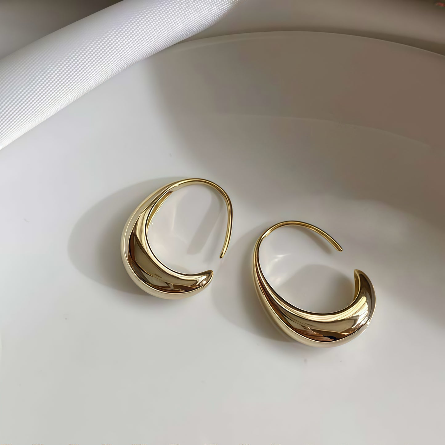 Lunar Flow Earrings - Gold & Silver