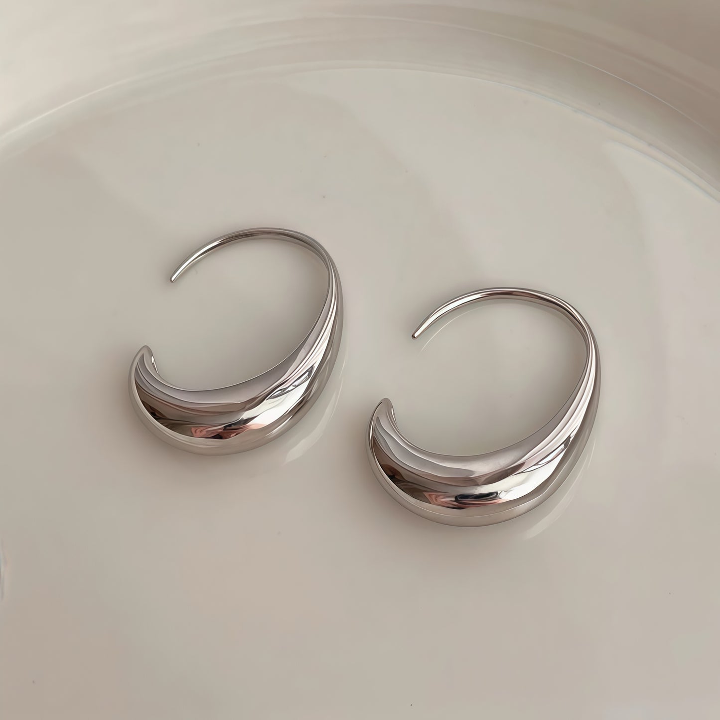 Lunar Flow Earrings - Gold & Silver