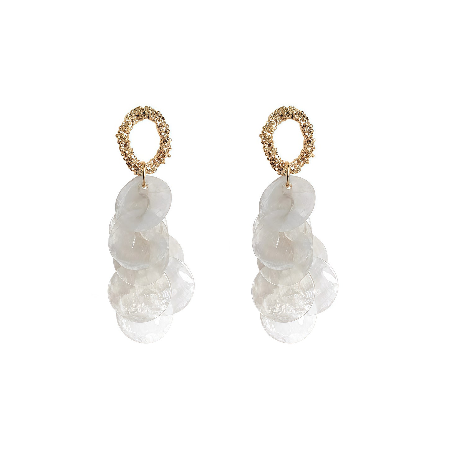 Moonlit Tides Shell Earrings