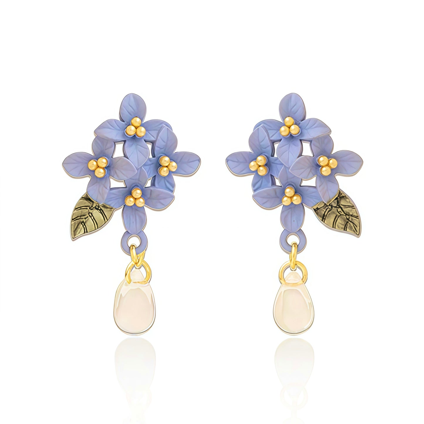 Blooming Hydrangea Earrings – Handcrafted Floral Elegance