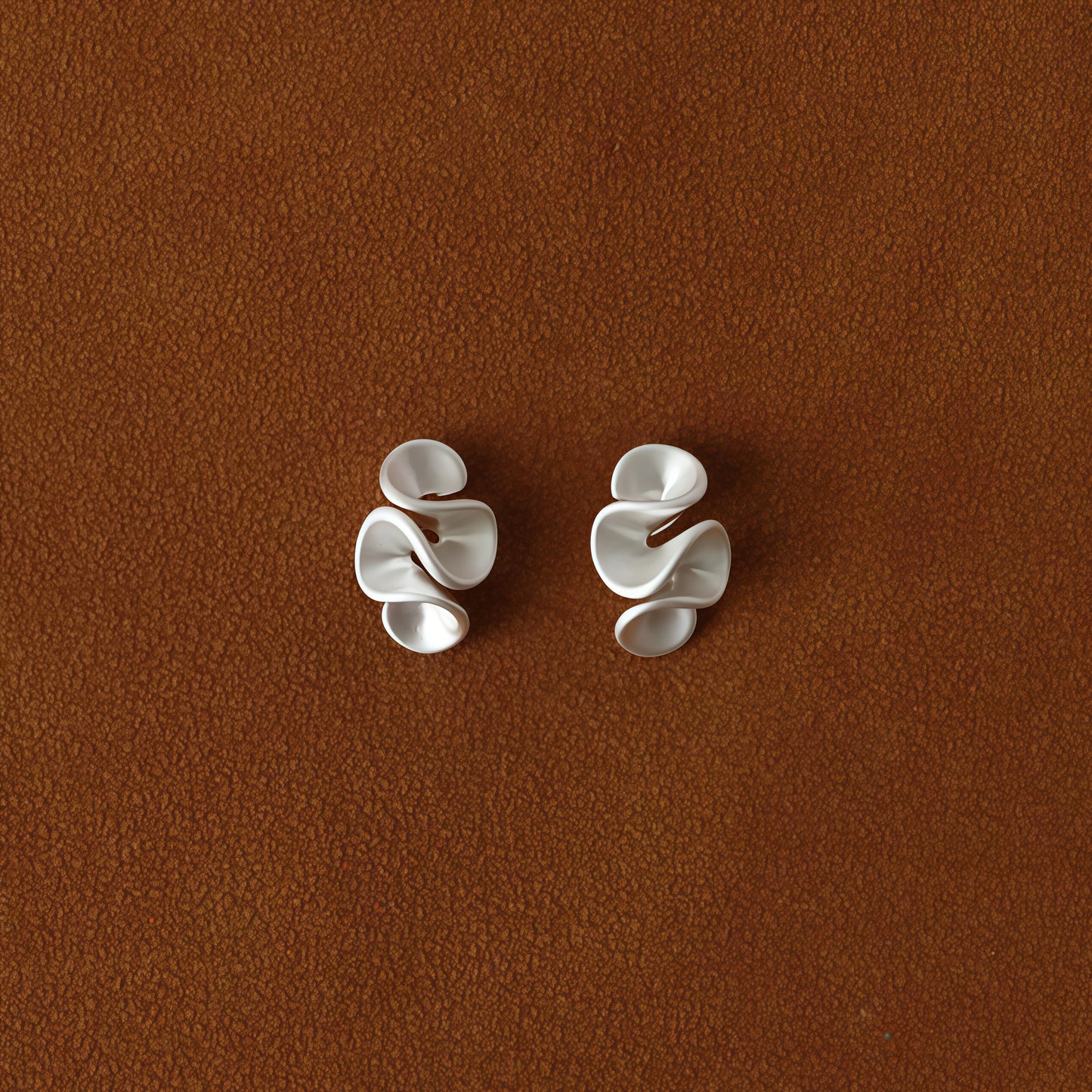 Cream Blossom Earrings – Gold & Silver
