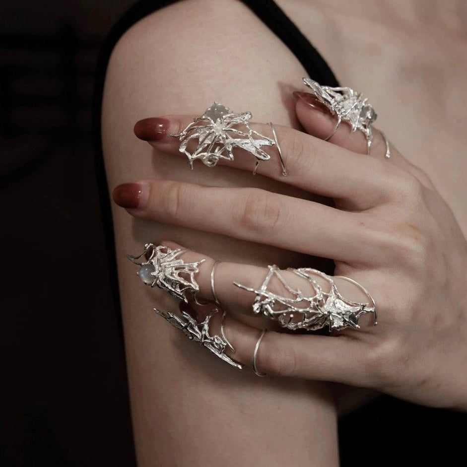Web of Dreams Ring – Sterling Silver Statement Rings