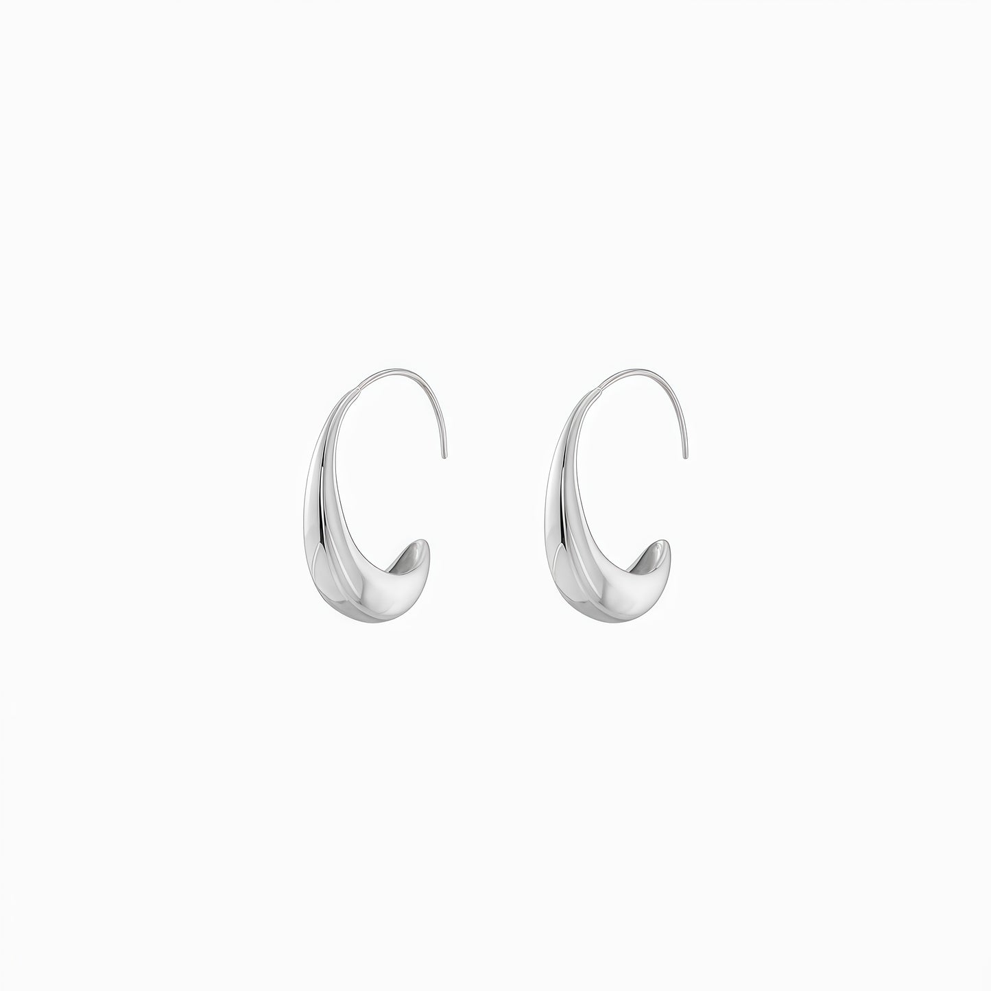 Lunar Flow Earrings - Gold & Silver