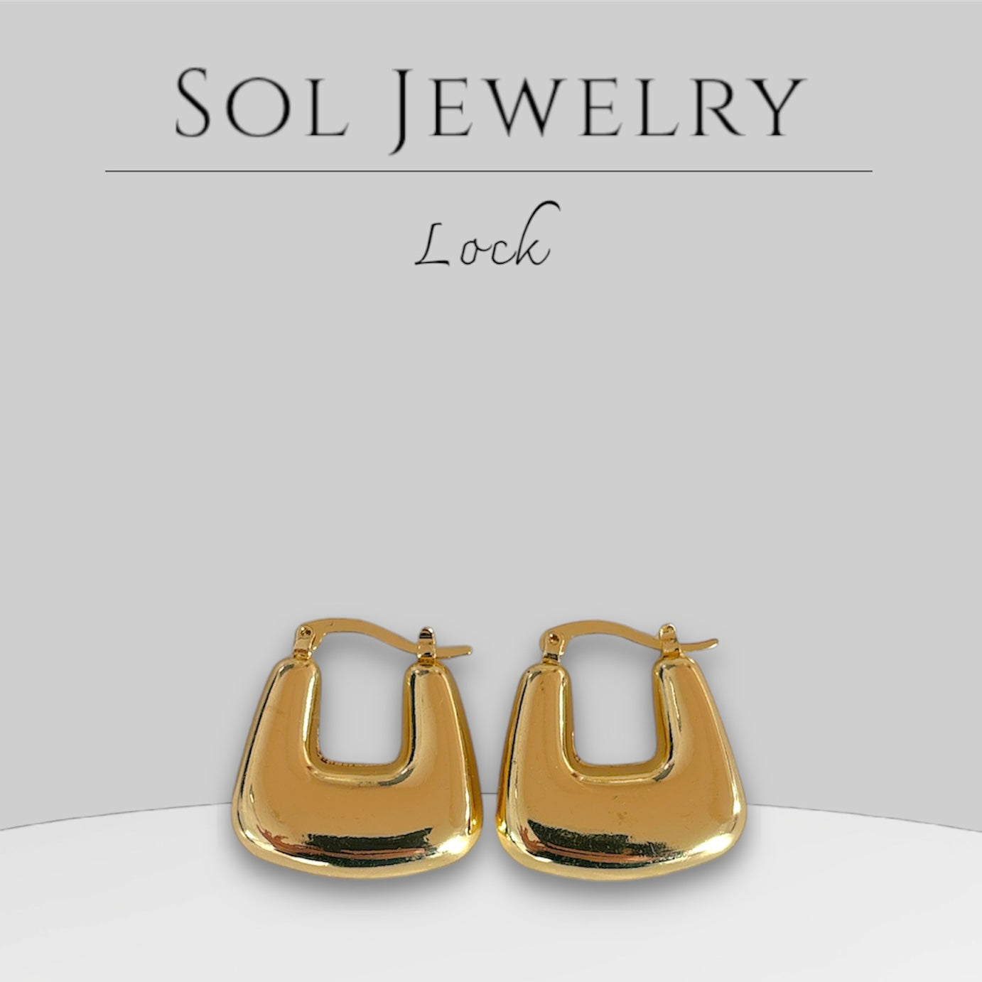 Lock Earrings – Bold Minimalism with Sculptural Precision