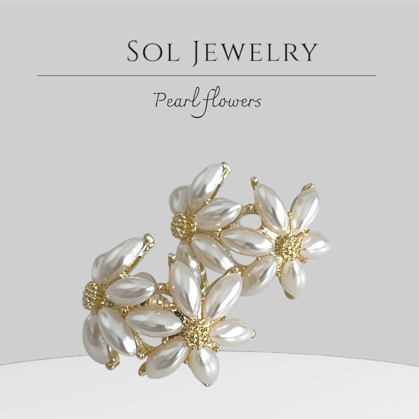 Pearl Flora Earrings