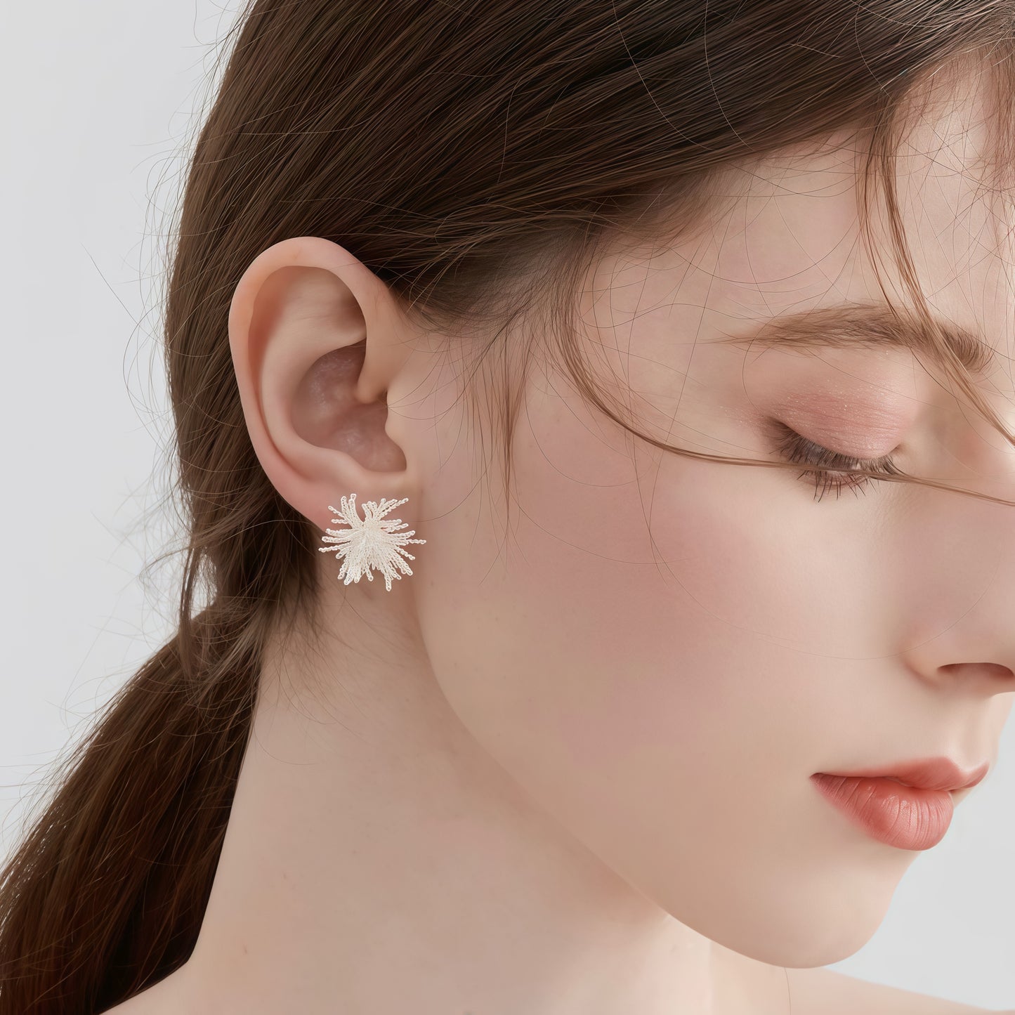 Firework Bloom Earrings – Gold & Silver