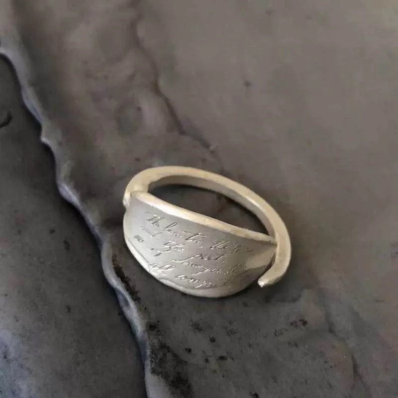 “Words of Soul” Engraved Rings