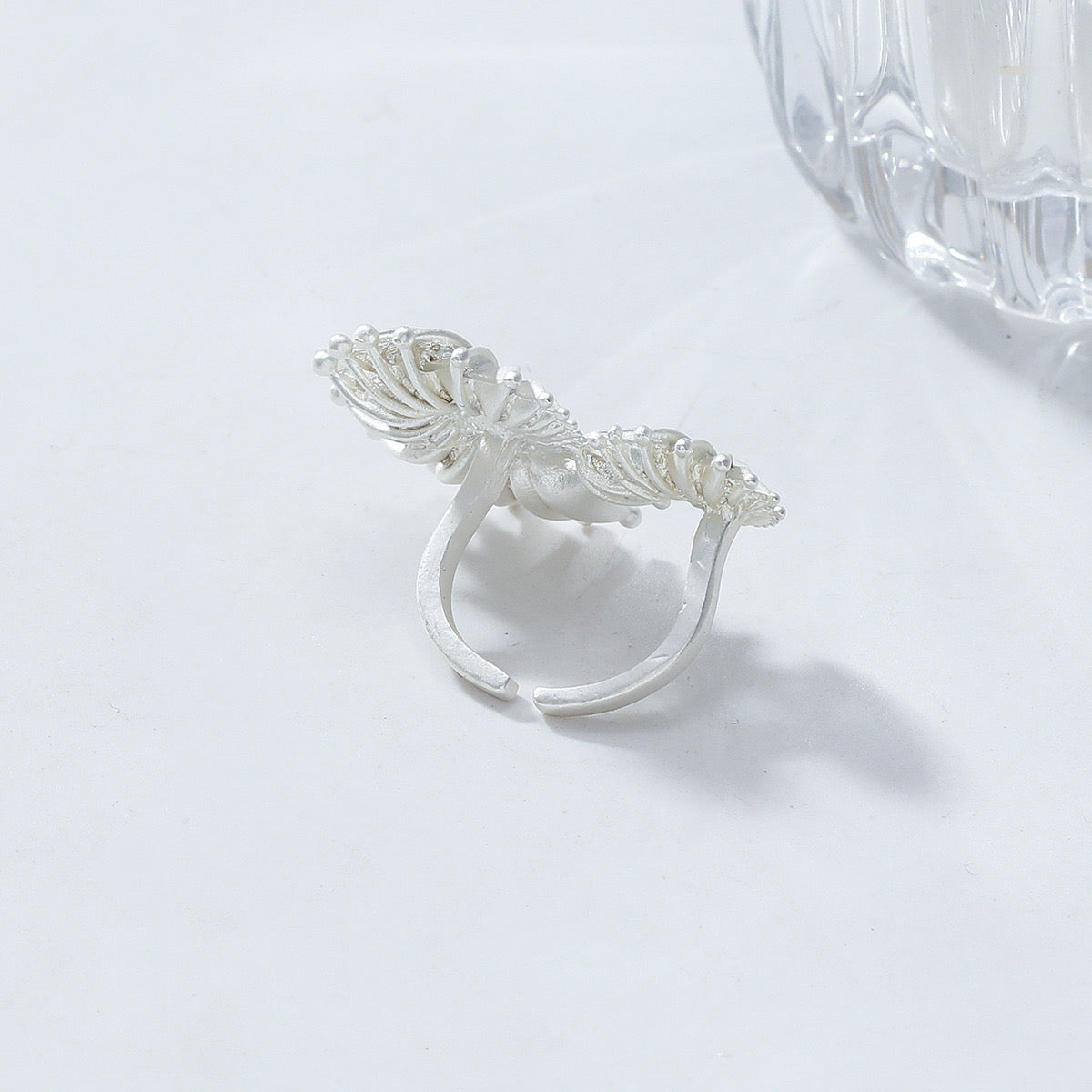 Spiral Nautilus Ring – Sculptural Statement in Silver