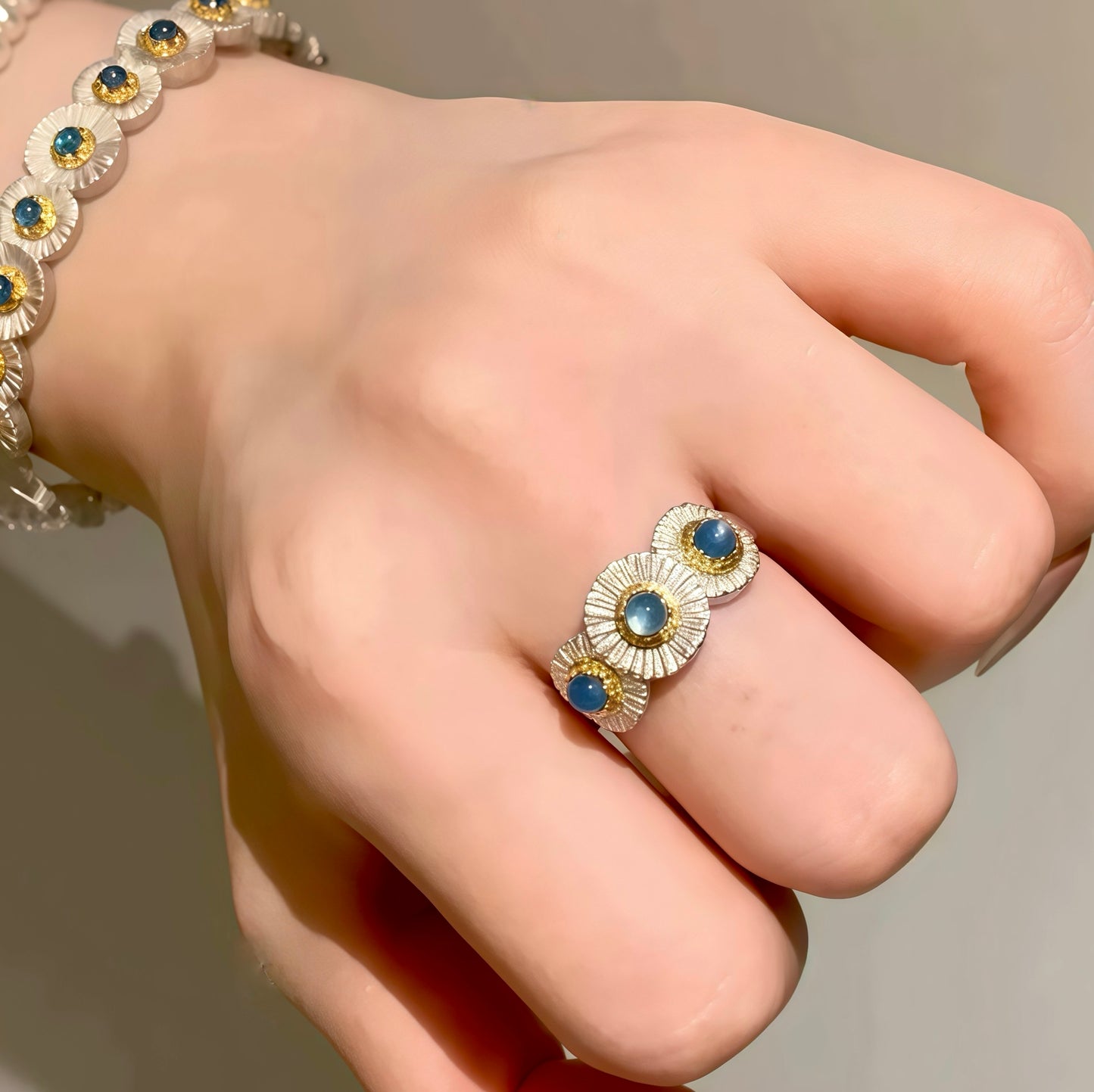 Celestial Bloom-ring och armband