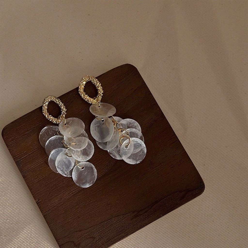 Moonlit Tides Shell Earrings