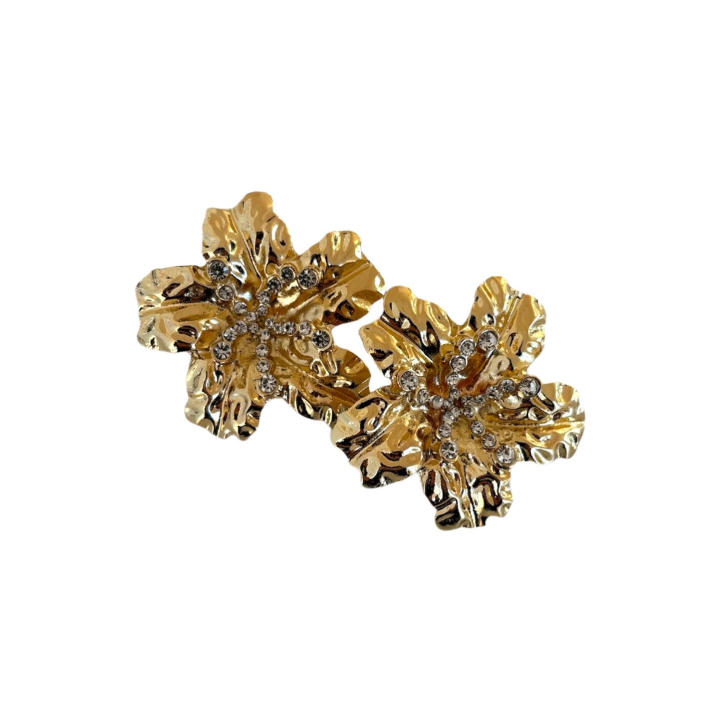 Golden Bloom Statement Earrings