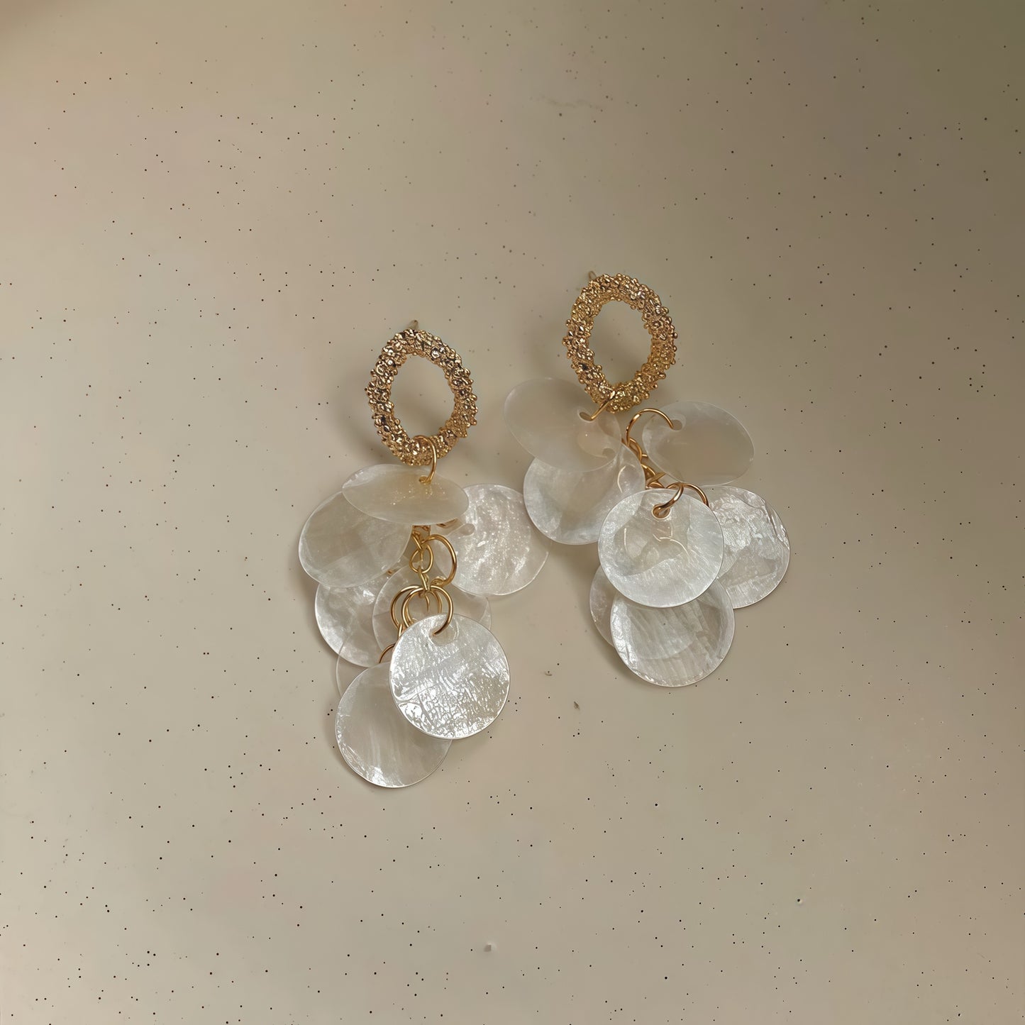 Moonlit Tides Shell Earrings