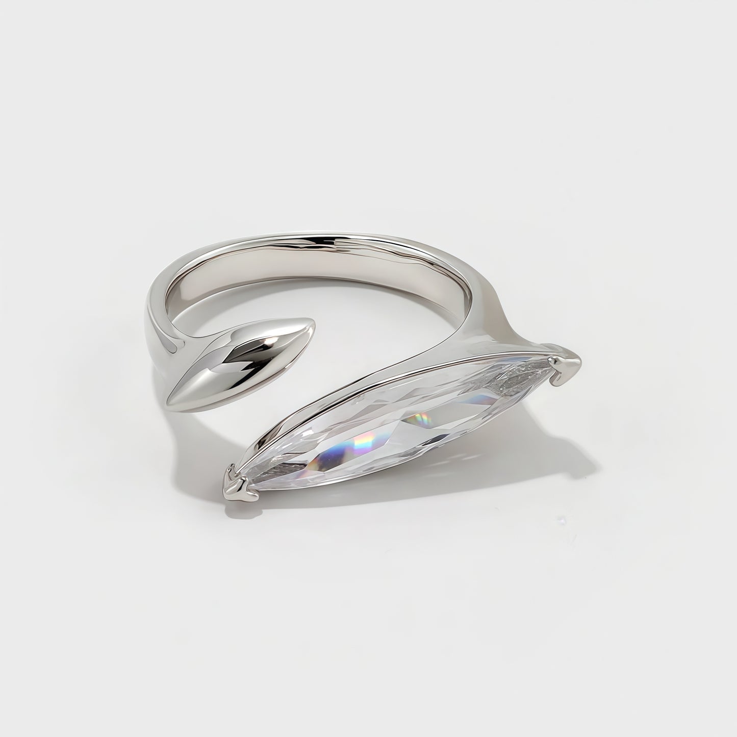 Silver Eclipse Radiance Ring