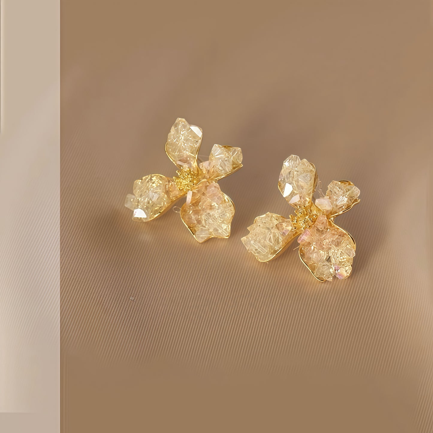 Blossom Crystal Flower Earrings