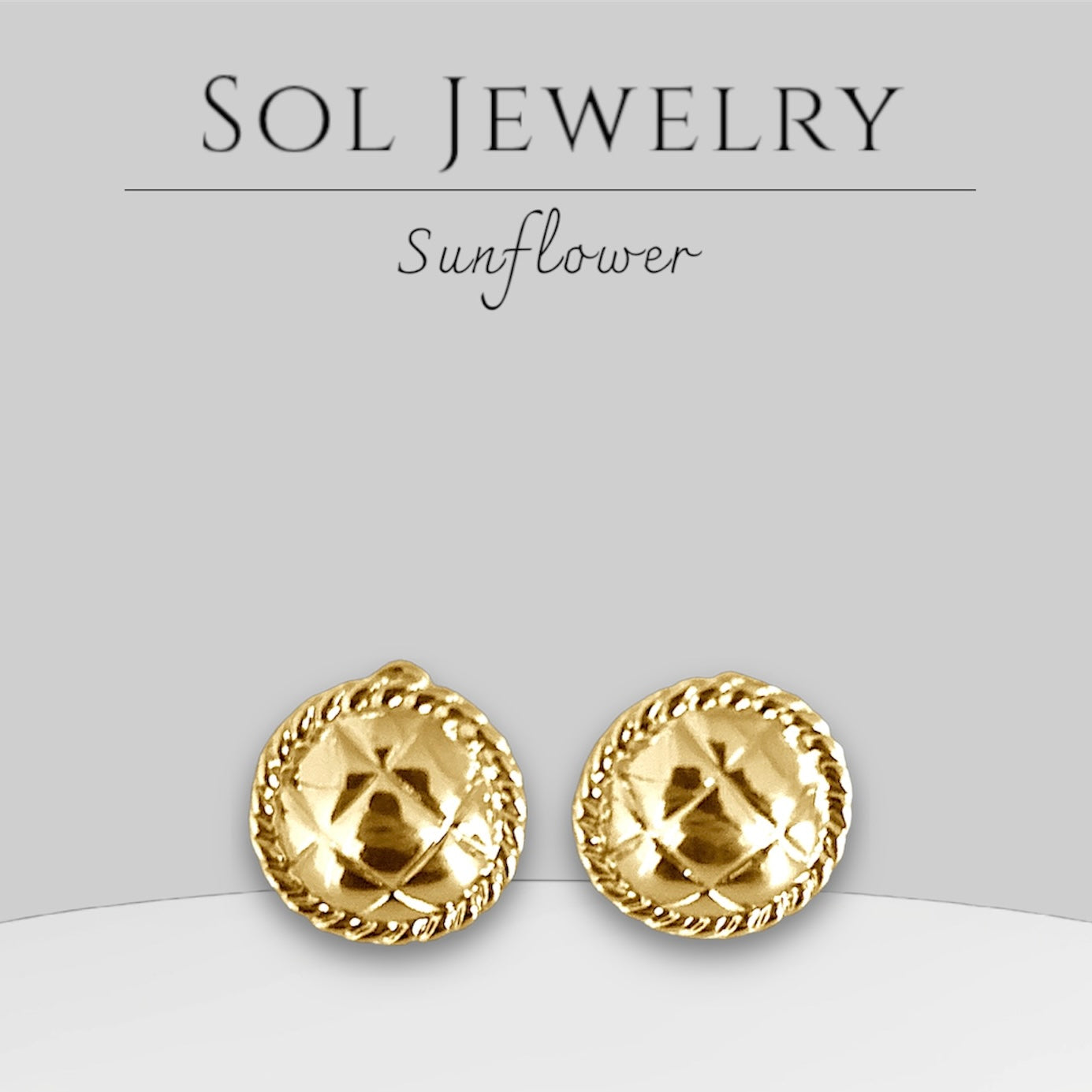 Sunflower Earrings – Vintage Glamour with a Bold Golden Twist
