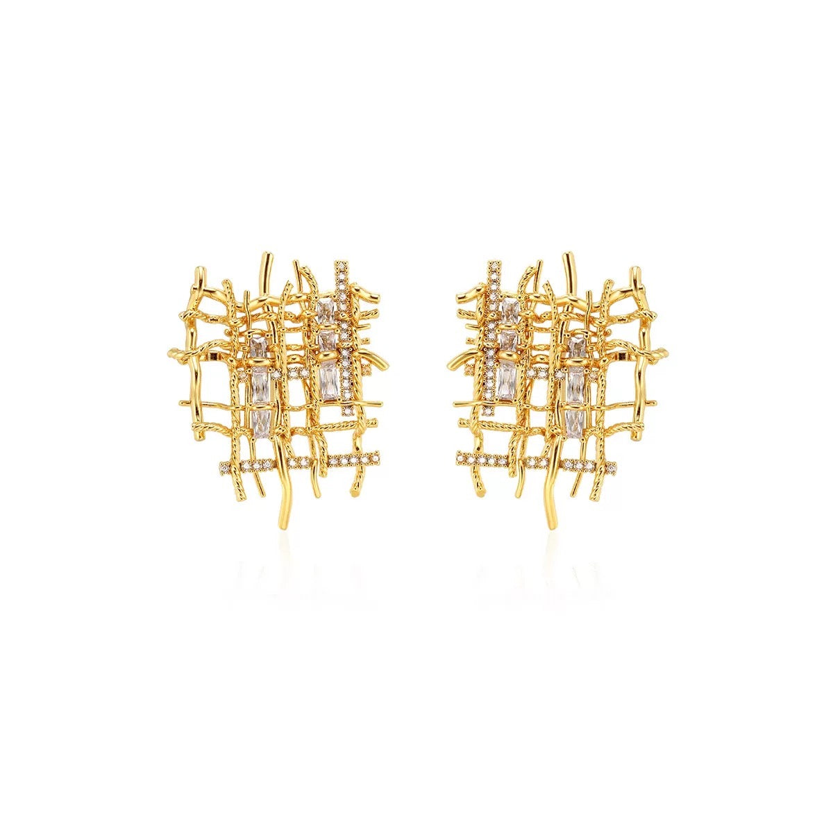 Galactic Lattice Earrings