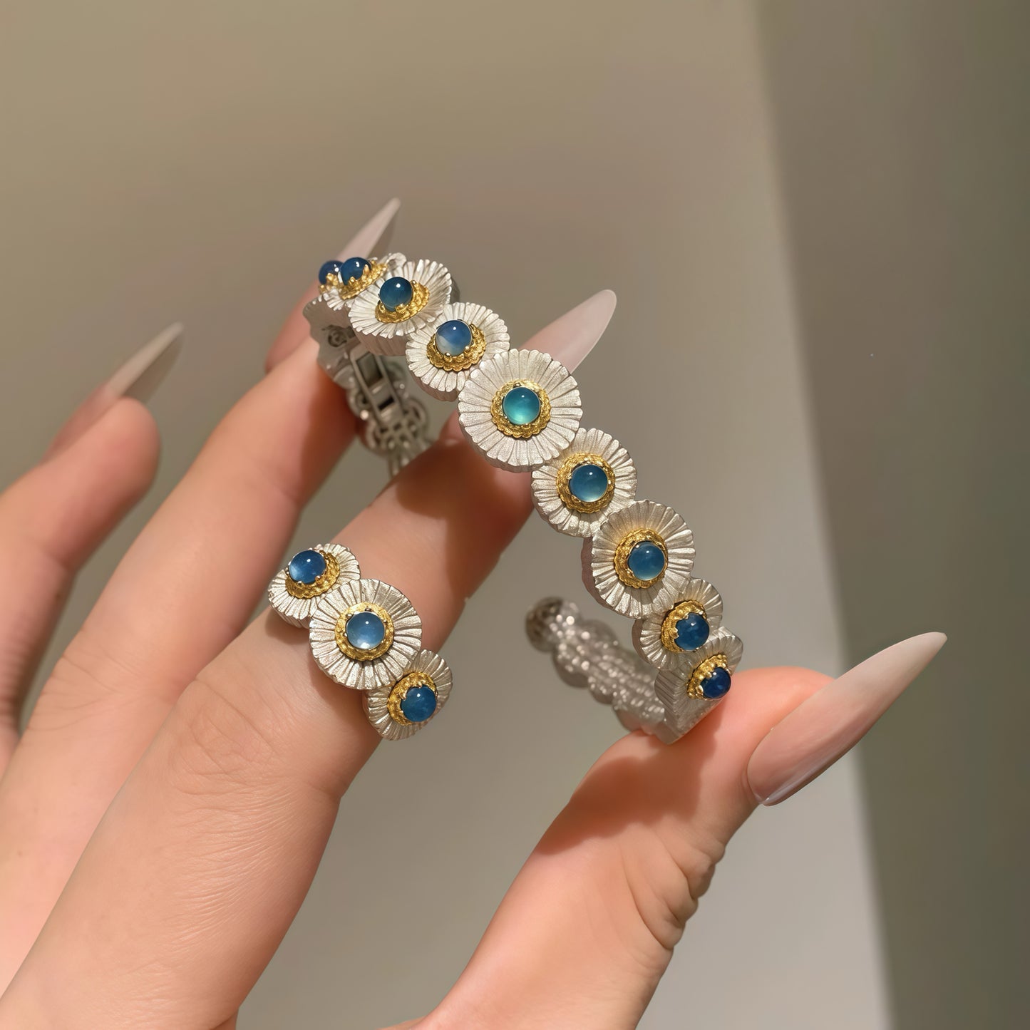 Celestial Bloom-ring och armband