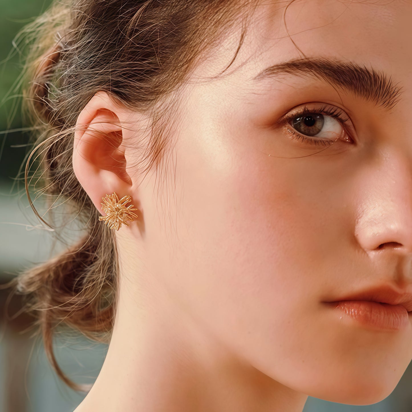 Firework Bloom Earrings – Gold & Silver
