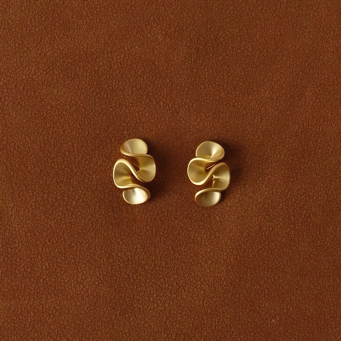 Cream Blossom Earrings – Gold & Silver