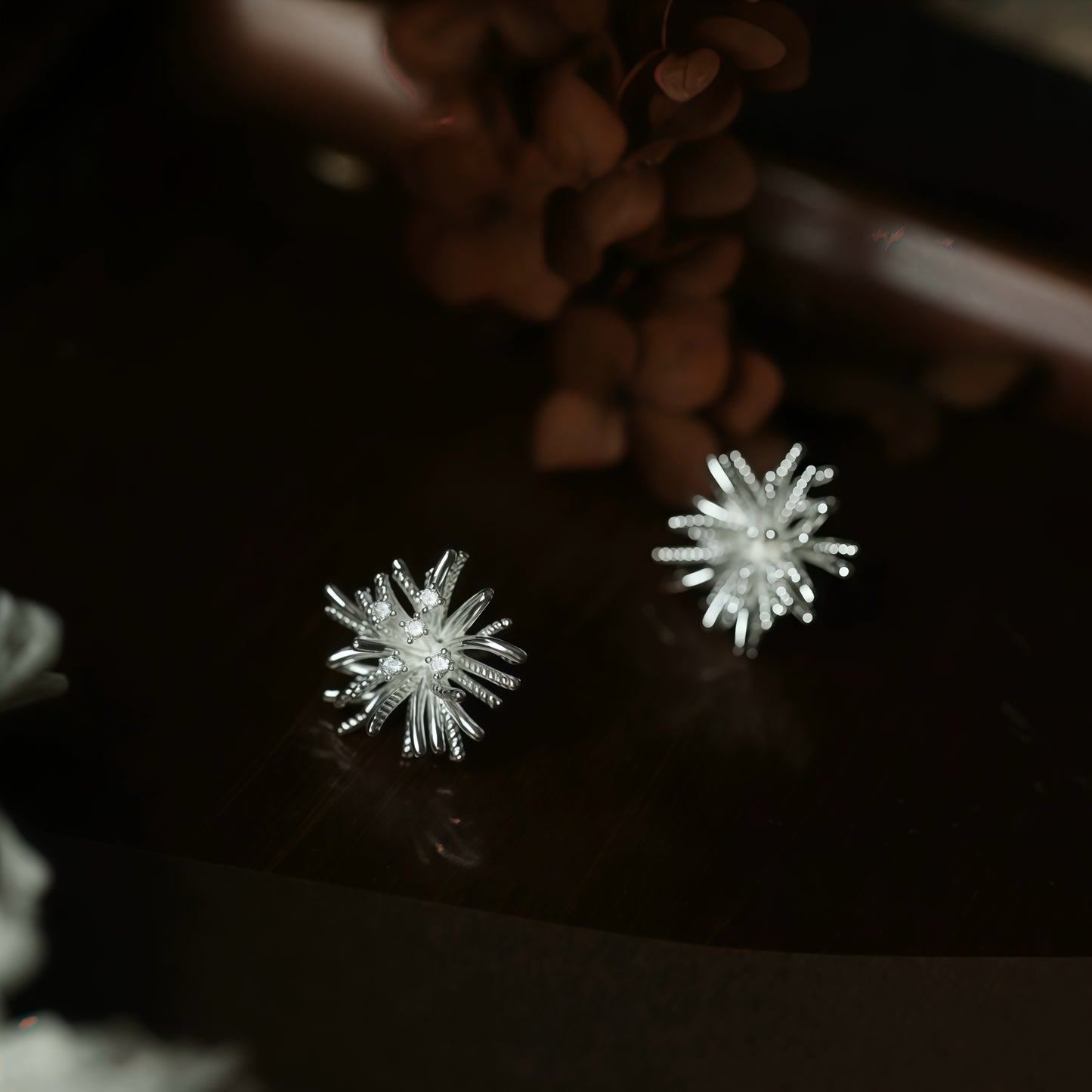 Firework Bloom Earrings – Gold & Silver