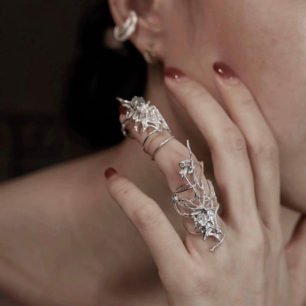 Web of Dreams Ring – Sterling Silver Statement Rings