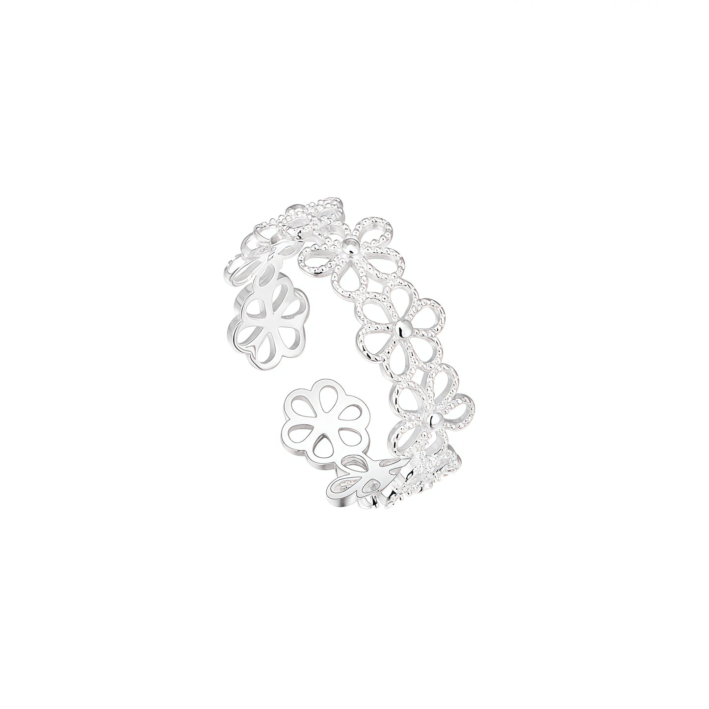 Blossom Lace Silver Ring – A Garden on Your Finger