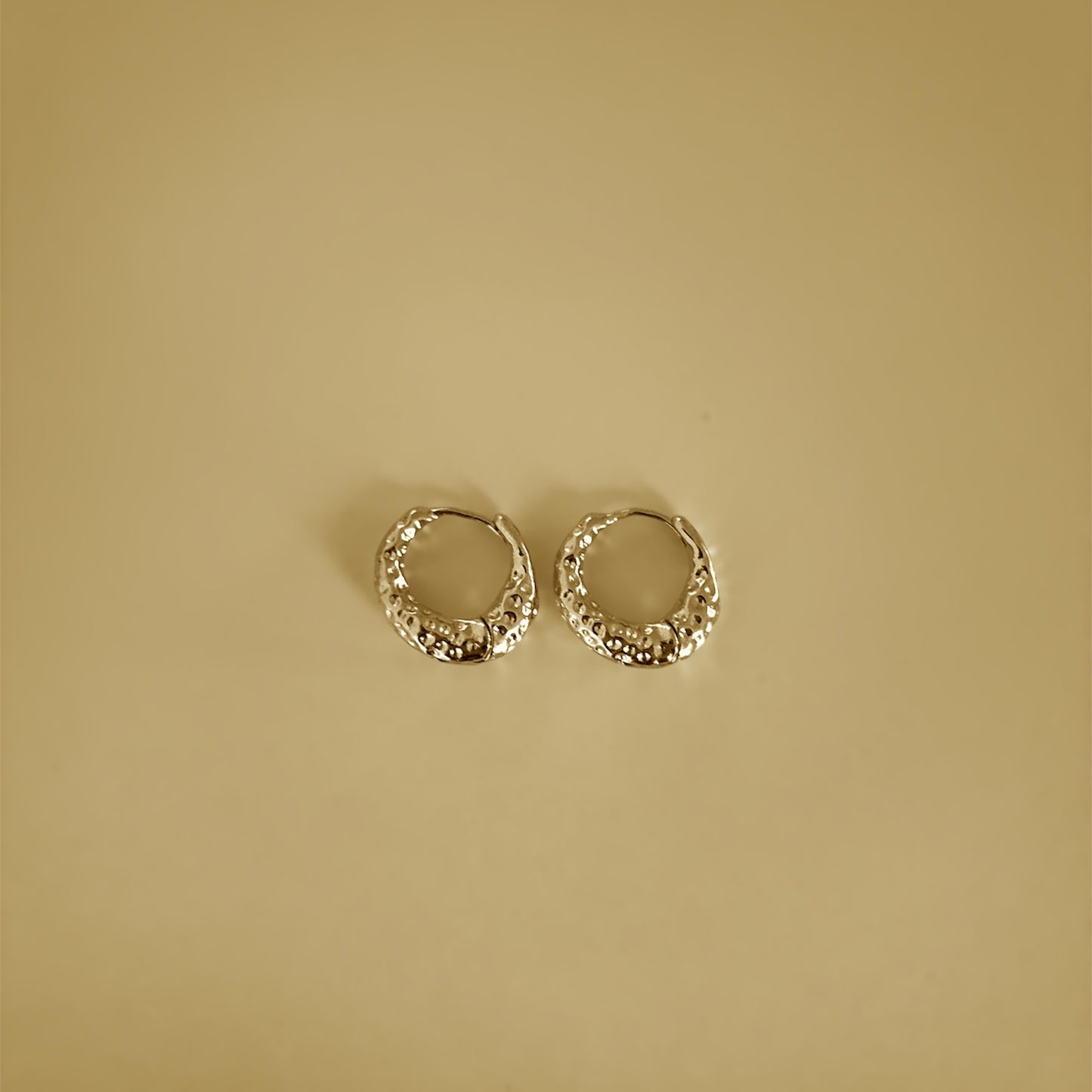 Molten Texture Hoop Earrings
