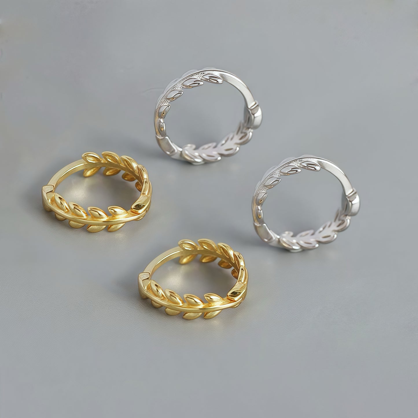 Olive Whisper Hoops