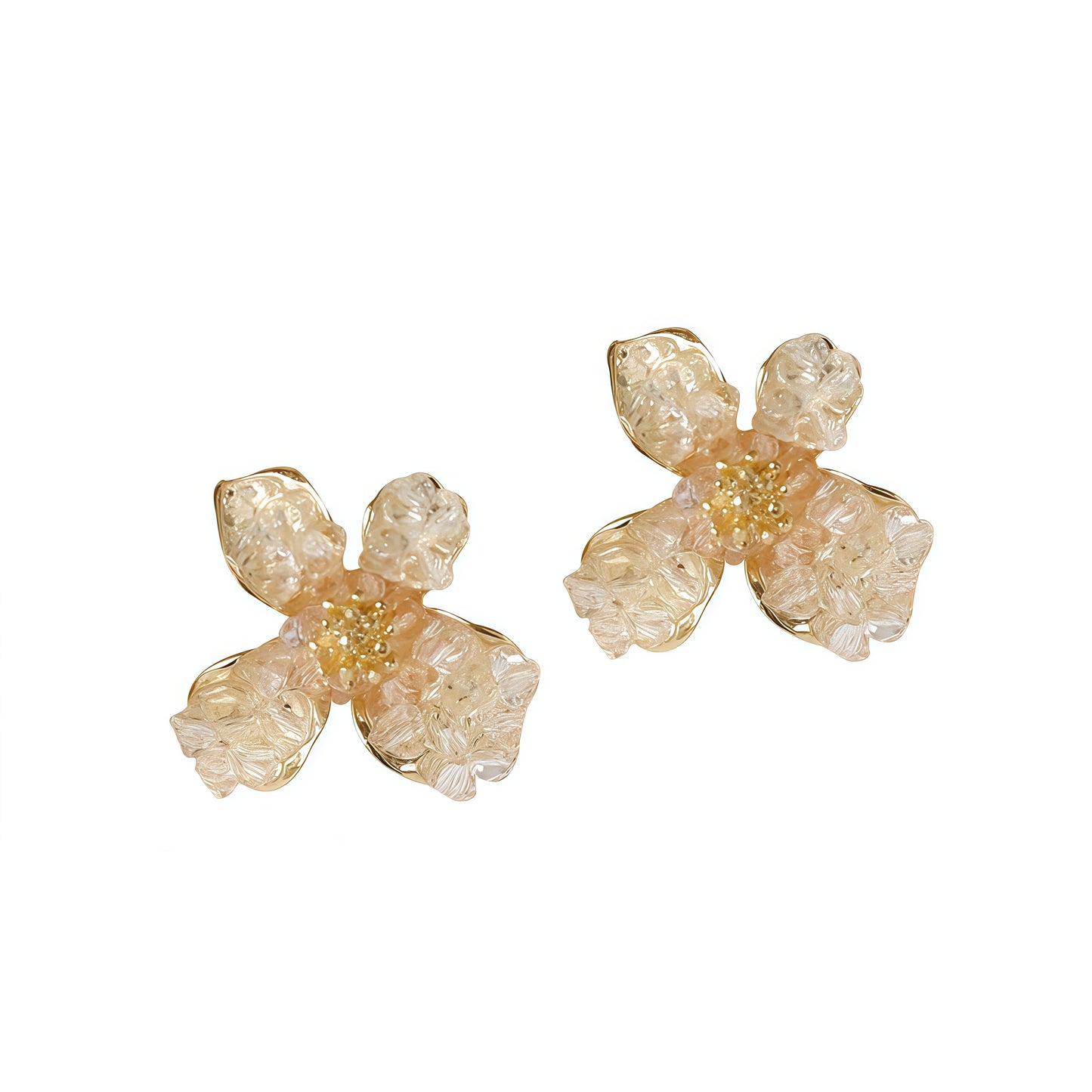 Blossom Crystal Flower Earrings