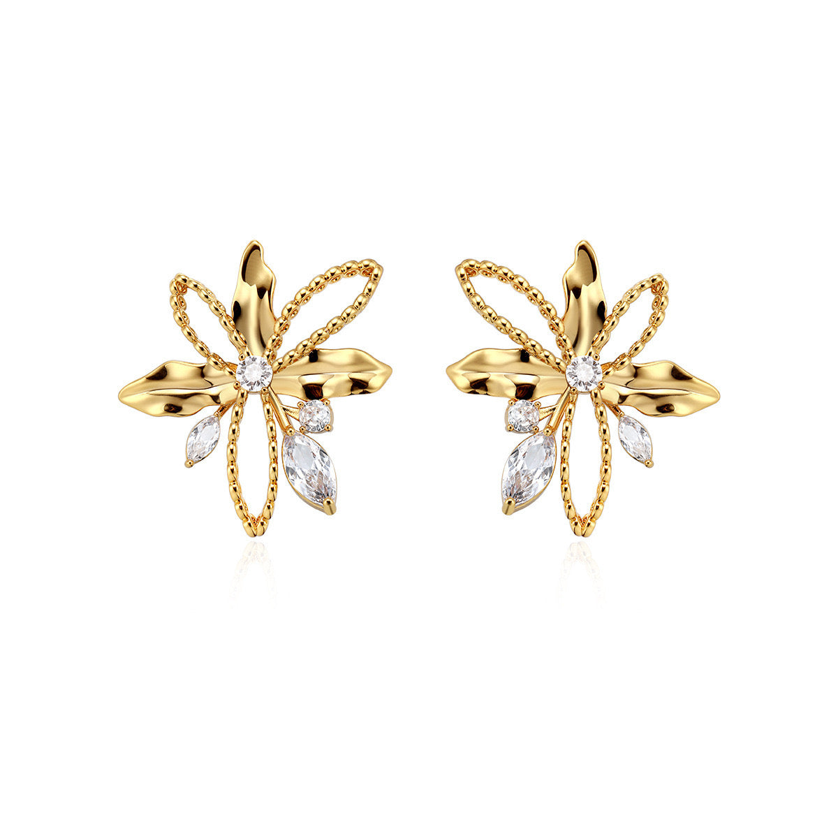Golden Bloom Earrings – Radiate Grace