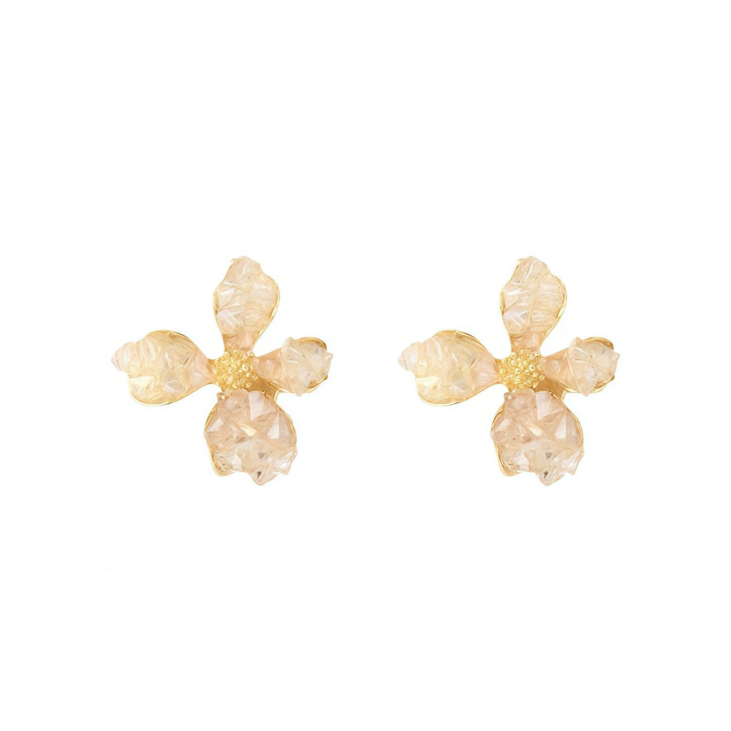 Blossom Crystal Flower Earrings