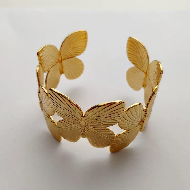 Butterfly Garden Cuff Bracelet