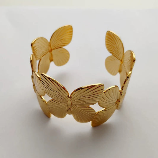 Butterfly Garden Cuff Bracelet