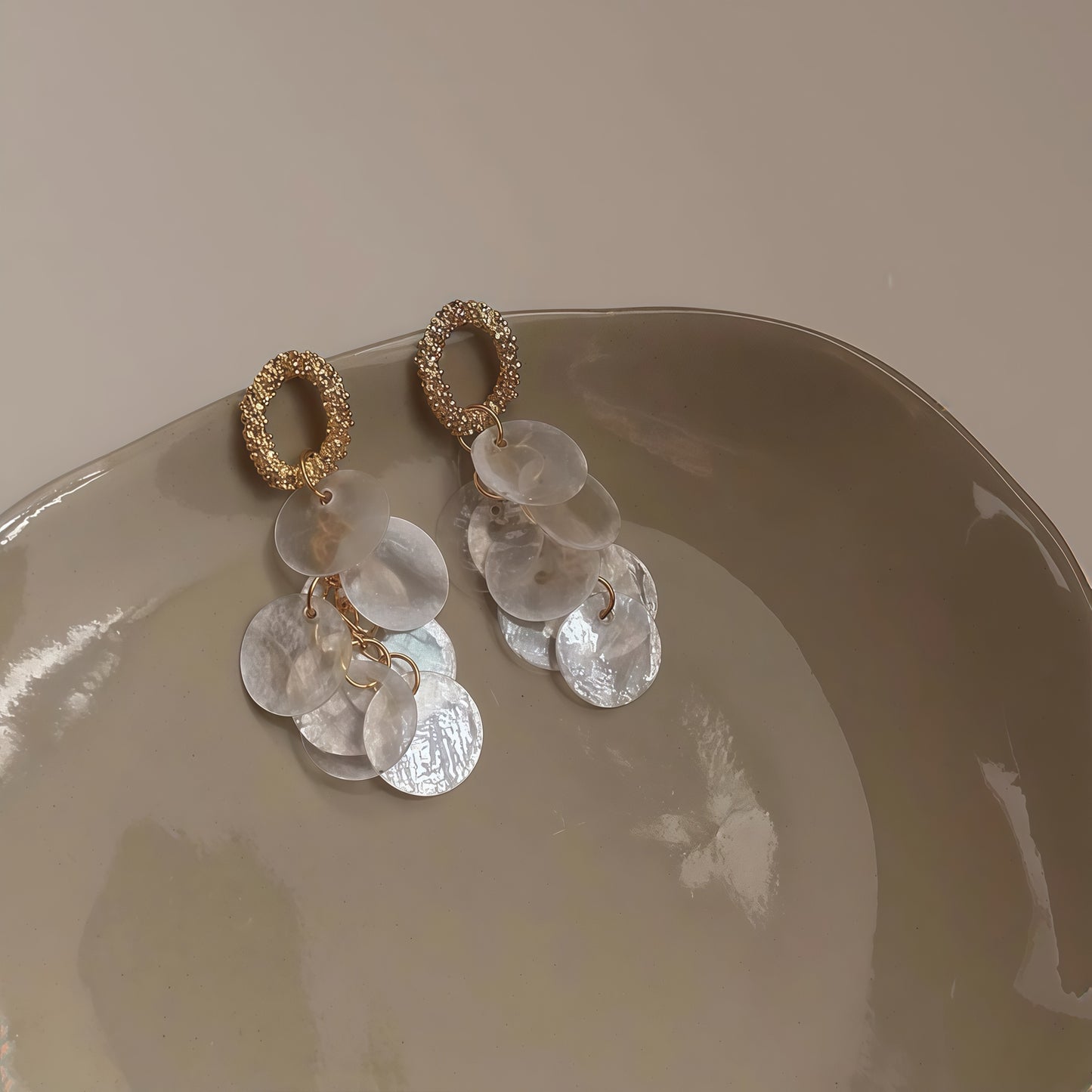 Moonlit Tides Shell Earrings