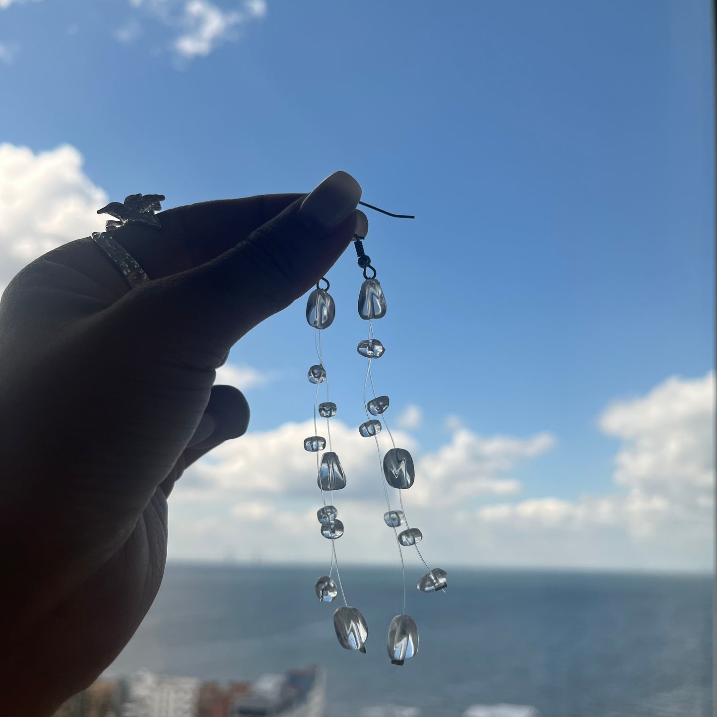 Crystal Rainfall Earrings