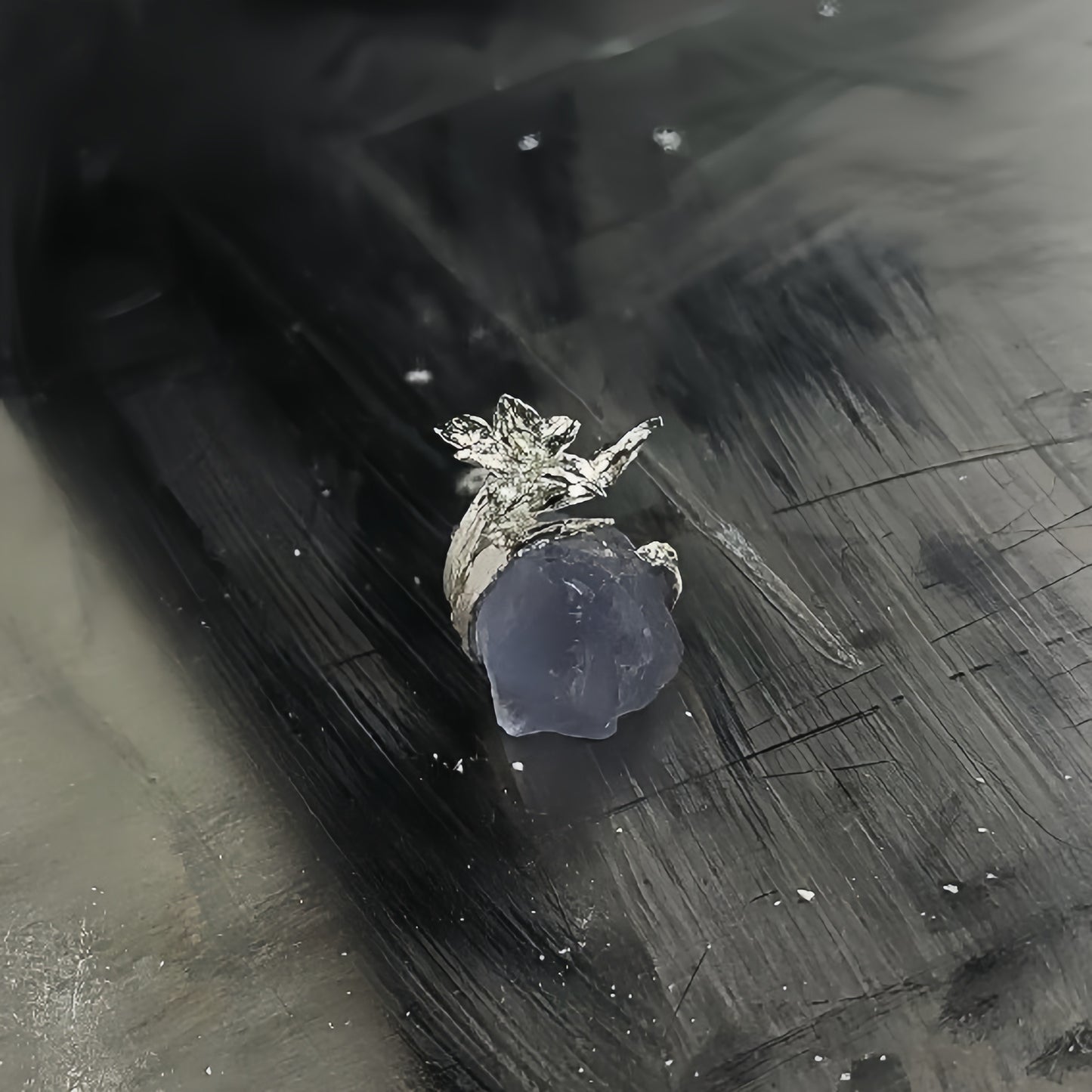 Edelweiss Flower Ring – Adjustable Silver Statement Ring Inspired by Alpine Blooms