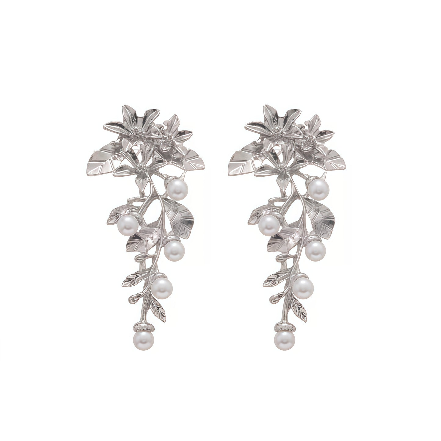 Blooming Grace Pearl Earrings