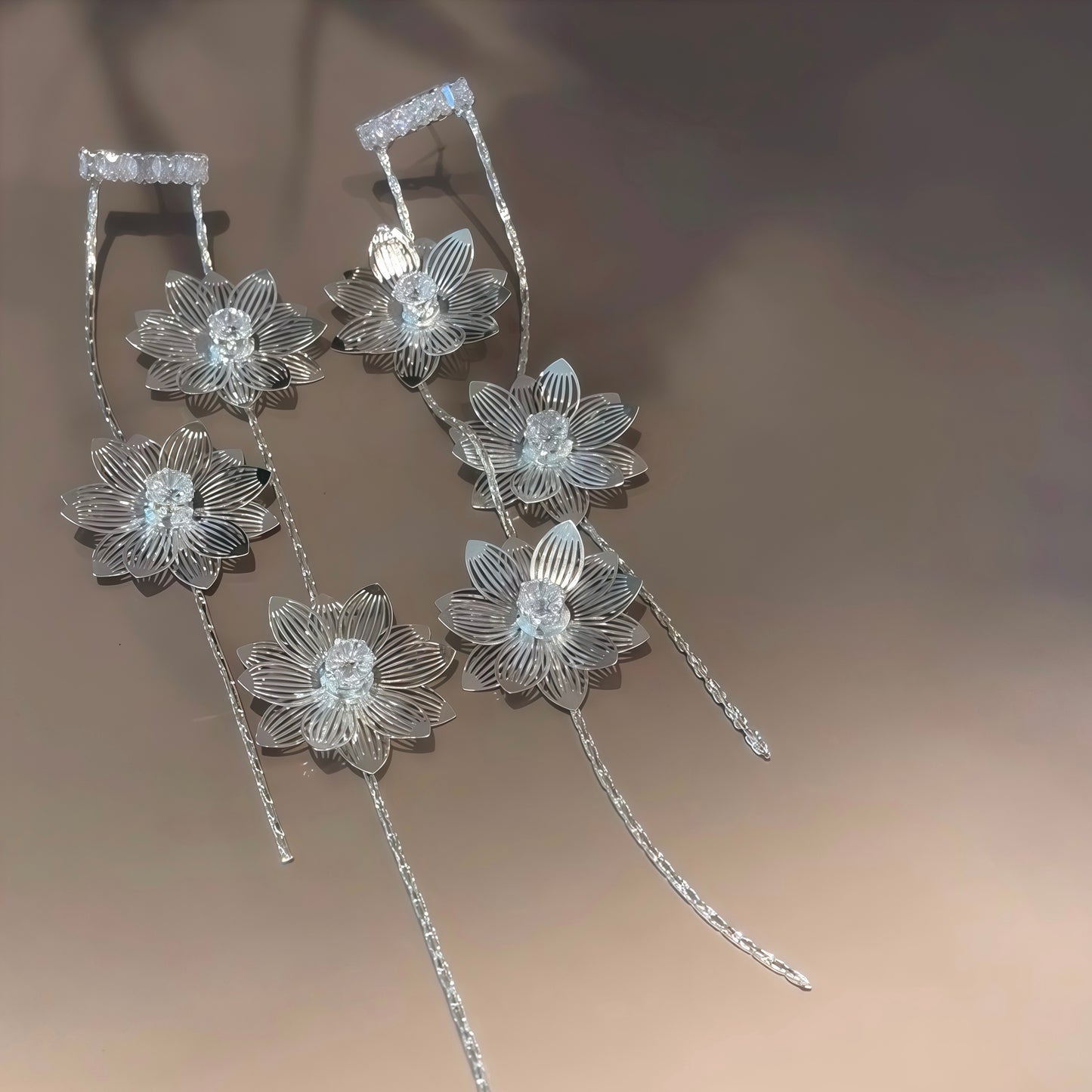 Three Petal Dance Earrings