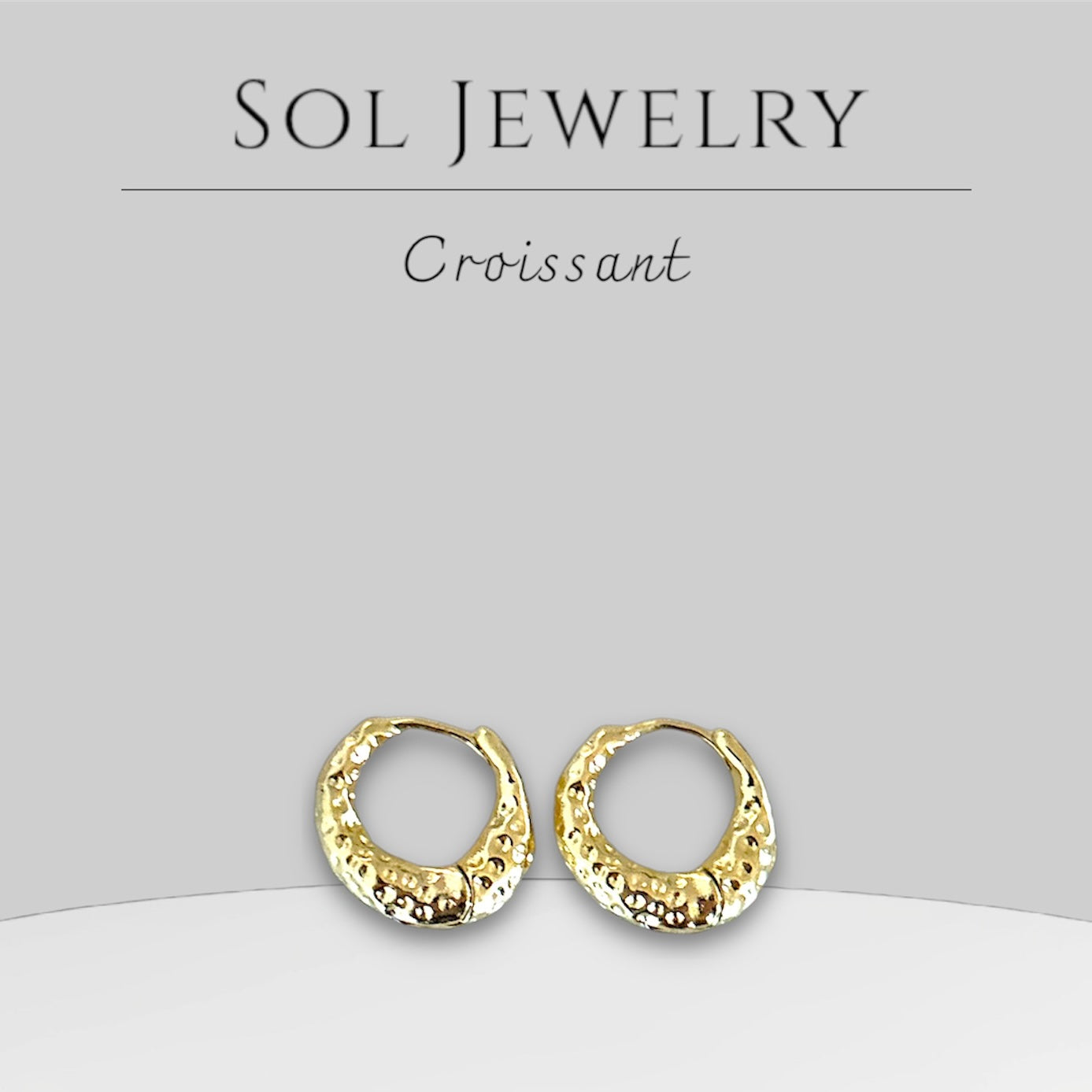 Molten Texture Hoop Earrings