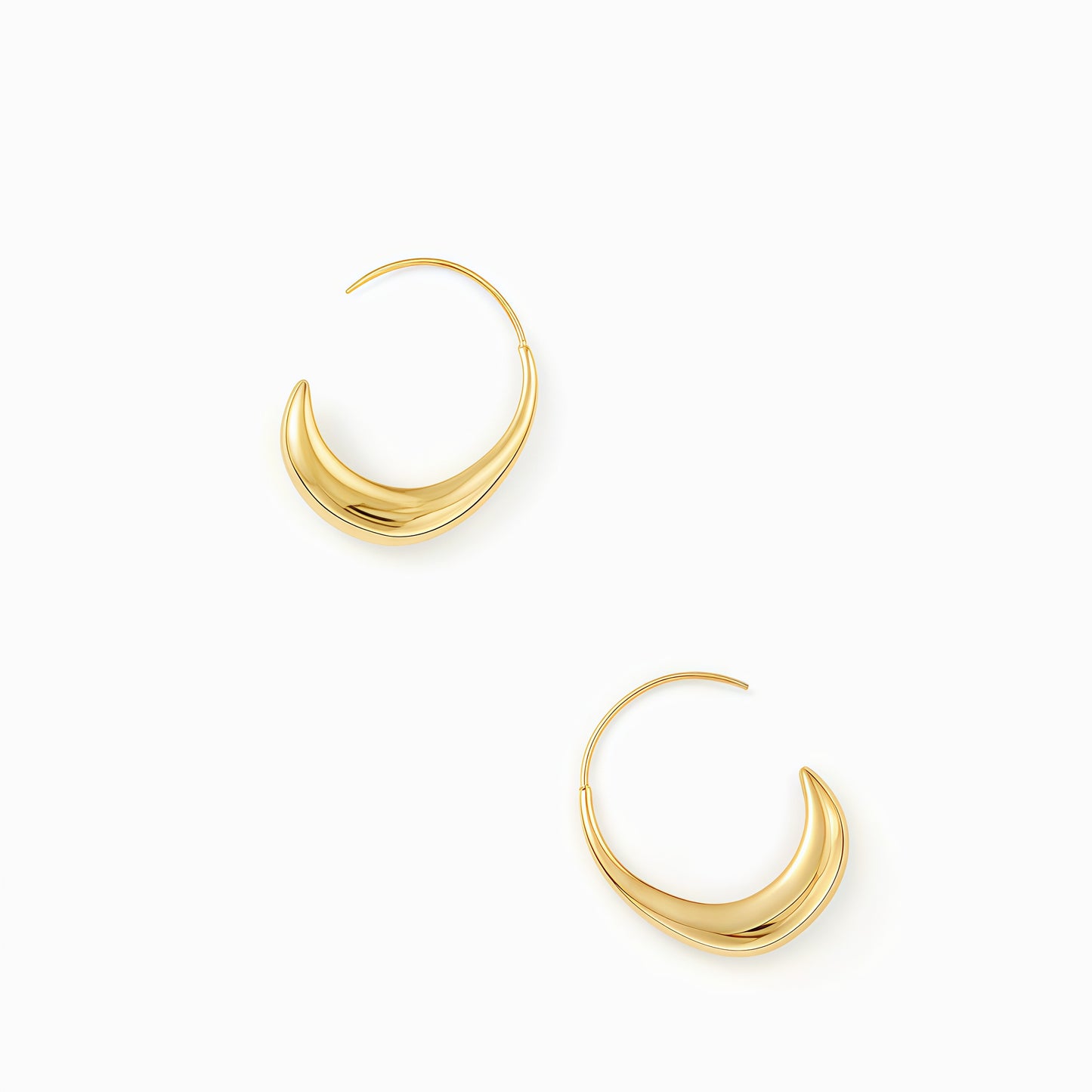 Lunar Flow Earrings - Gold & Silver