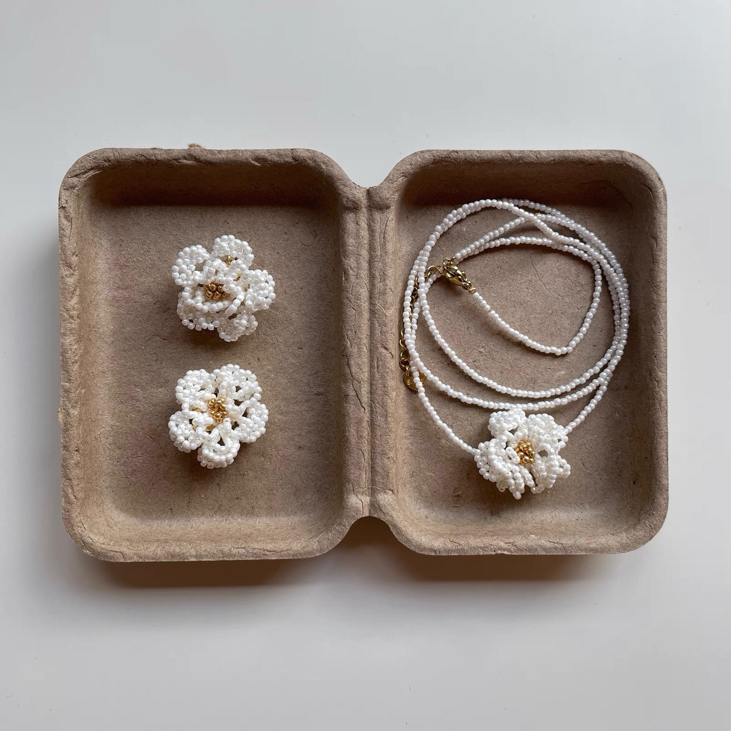Beaded Blossom Jewelry Collection (Earrings, Ring, Necklace/Bracelet)