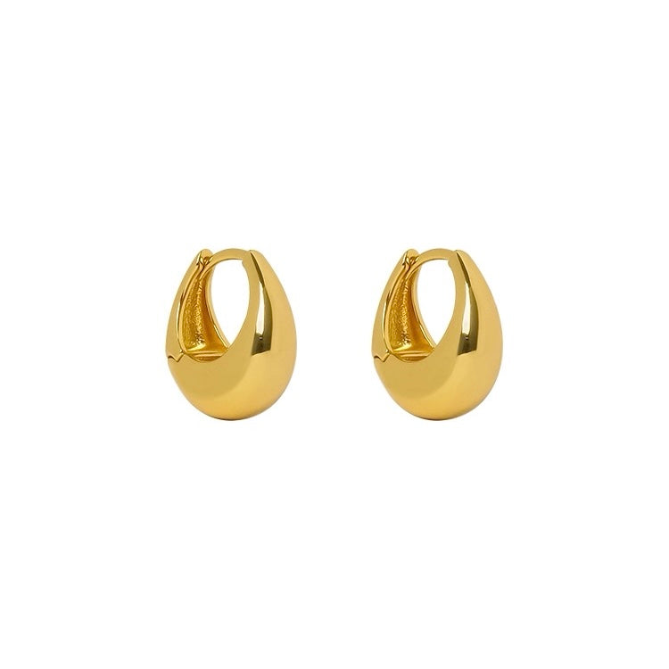 Sculpted Shine Chunky Hoops