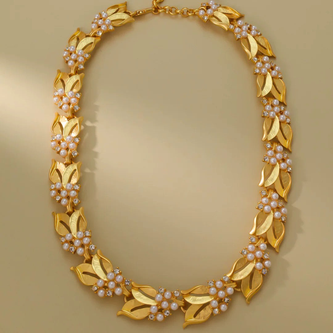 Pearl Leaf Necklace / Bracelet