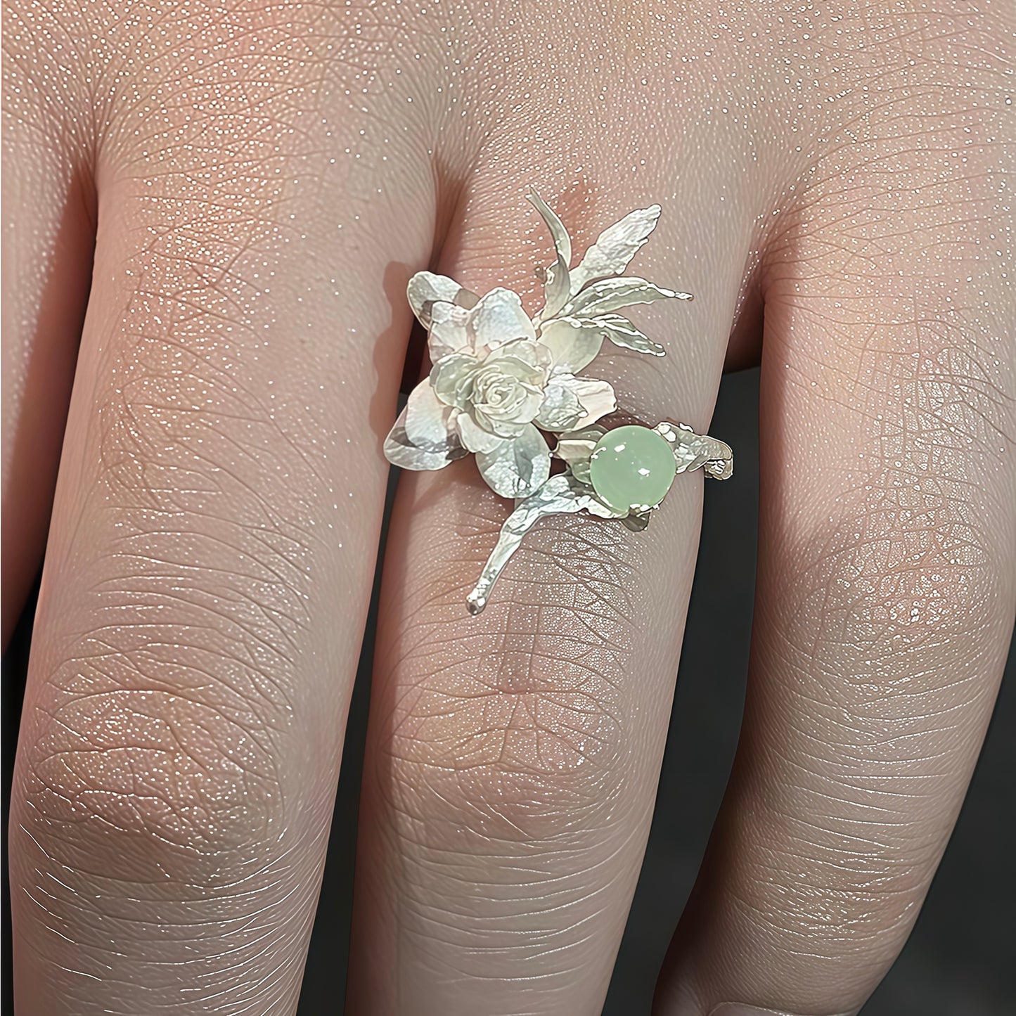 Winter Magnolia Ring