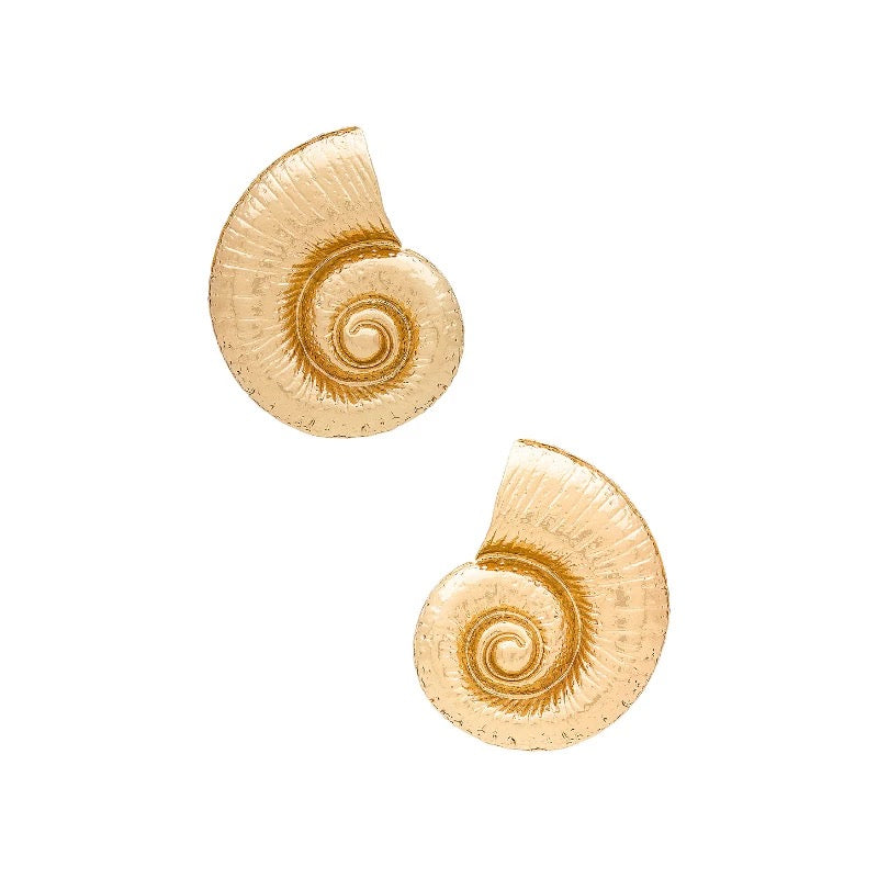 Gyldne spiralformede skaløreringe