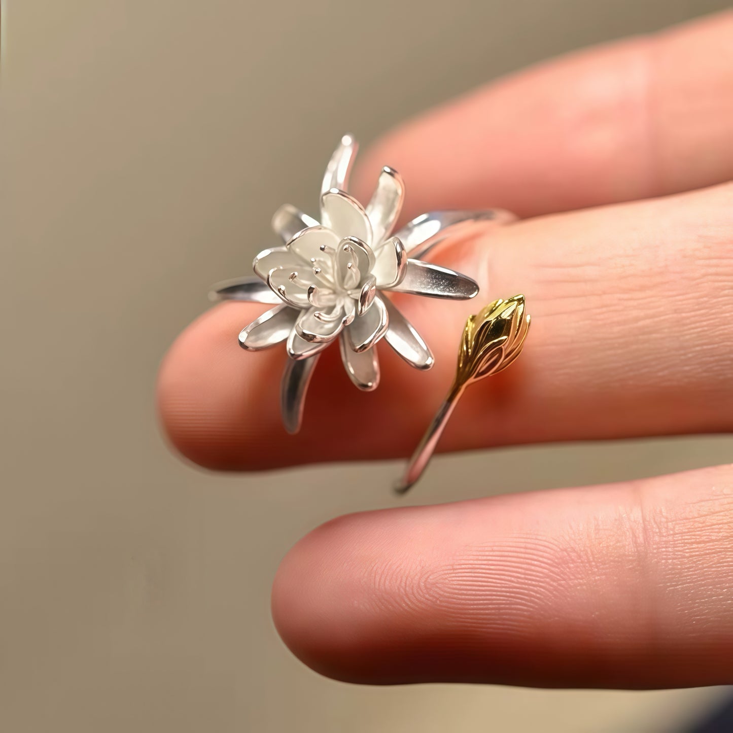 Eternal Lotus Ring — Serenity in Bloom