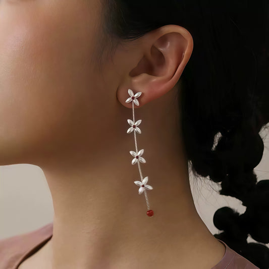 Scarlet Bloom Earrings