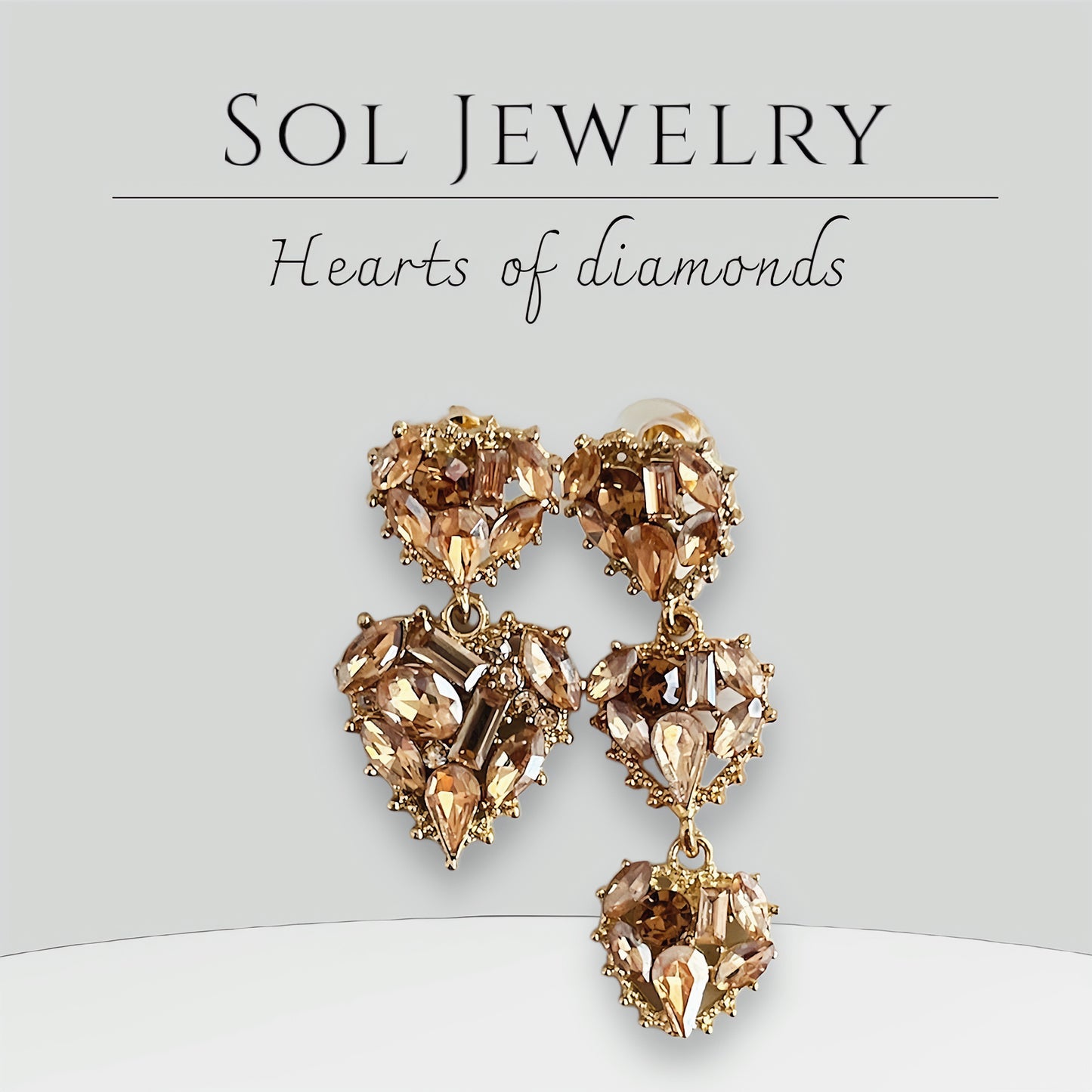 Hearts of Diamonds Earrings