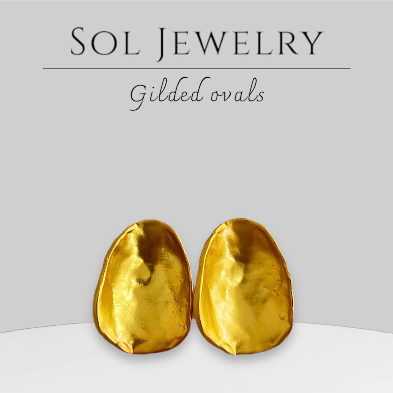 Gilded Ovals Earrings